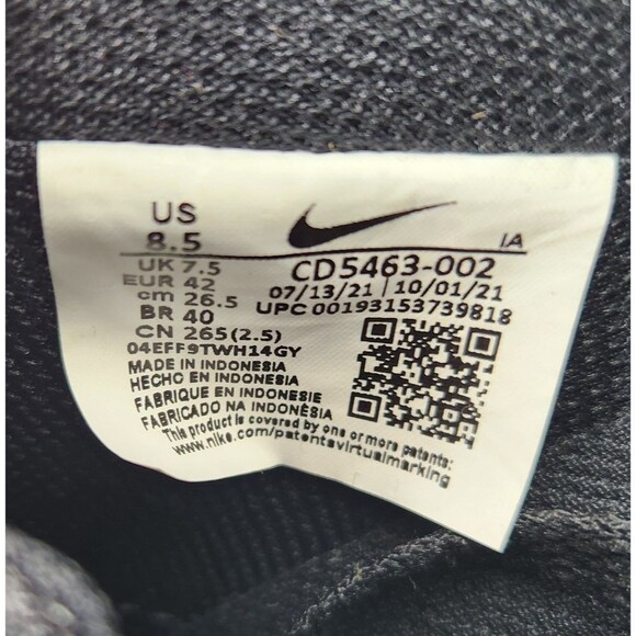 Nike Court Vision Lo NN Mens 8.5 Triple Black Athletic Sneakers Shoes DH2987-002 main image 5